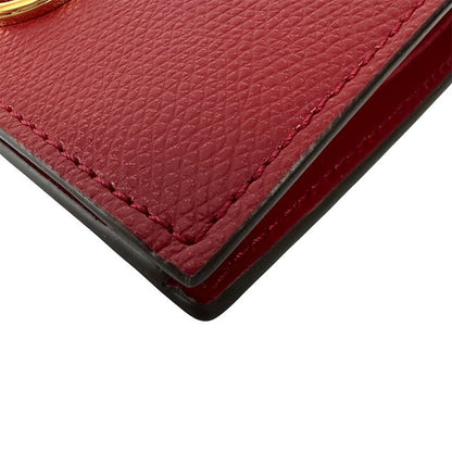 Fendi Wallet Efiz Bifold Leather Red Compact Mini