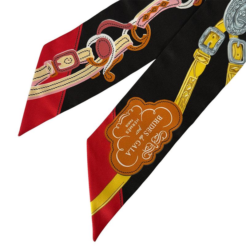 Hermes Scarf Twill Brides de Gala Silk Multicolor Pastel Color Individual Unique