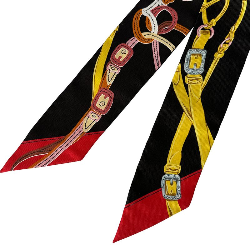 Hermes Scarf Twill Brides de Gala Silk Multicolor Pastel Color Individual Unique