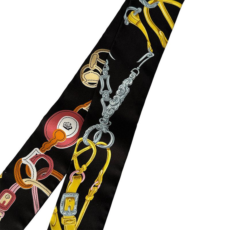 Hermes Scarf Twill Brides de Gala Silk Multicolor Pastel Color Individual Unique