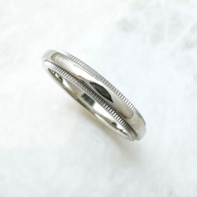 Tiffany & Co Milgrain Platinum Ring