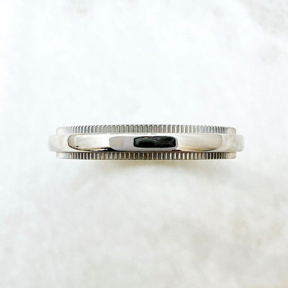 Tiffany & Co Milgrain Platinum Ring