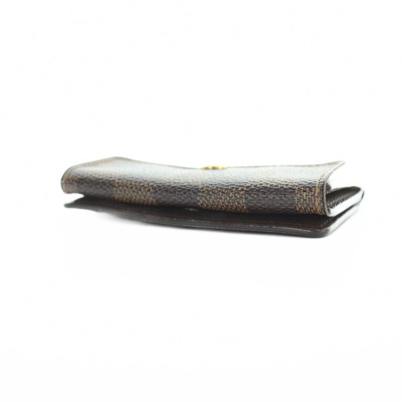 Louis Vuitton Damier L'Adoree Coin Purse Logo Leather Brown