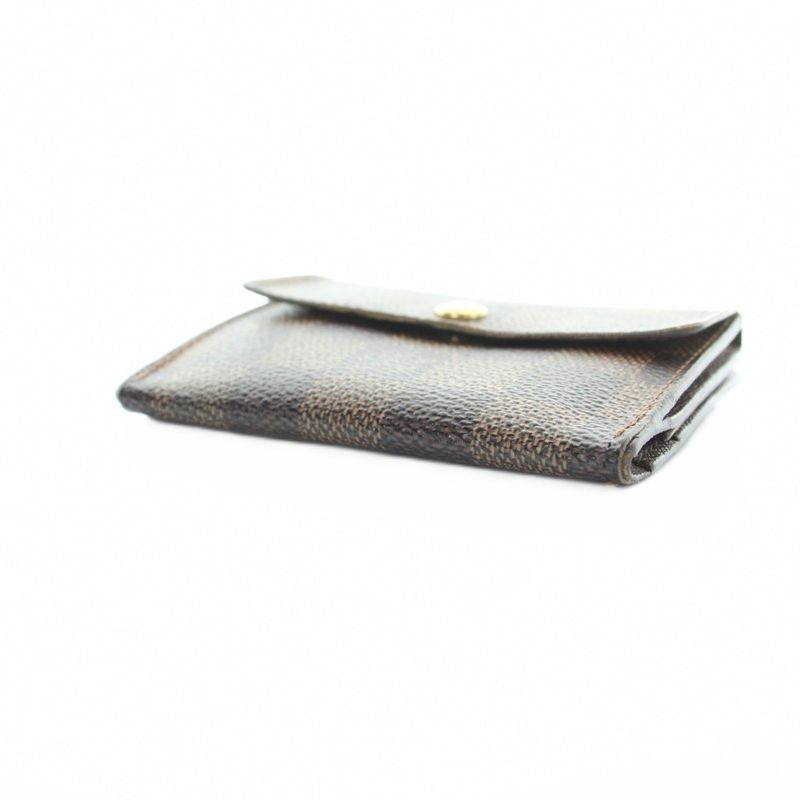 Louis Vuitton Damier L'Adoree Coin Purse Logo Leather Brown