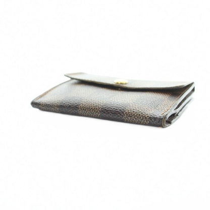 Louis Vuitton Damier L'Adoree Coin Purse Logo Leather Brown