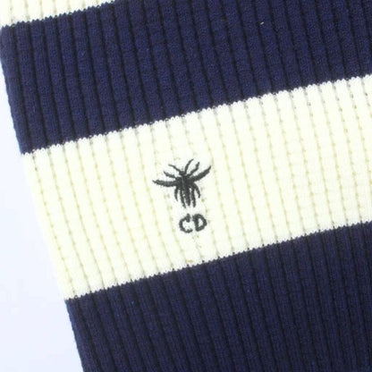 Dior Marinier Sera Color Sweater Knit Sleeveless Vest Ivory Navy MW