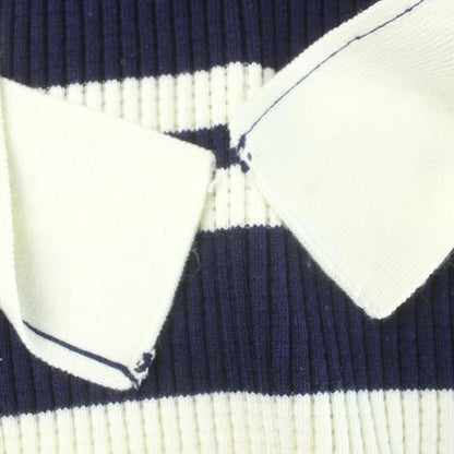 Dior Marinier Sera Color Sweater Knit Sleeveless Vest Ivory Navy MW