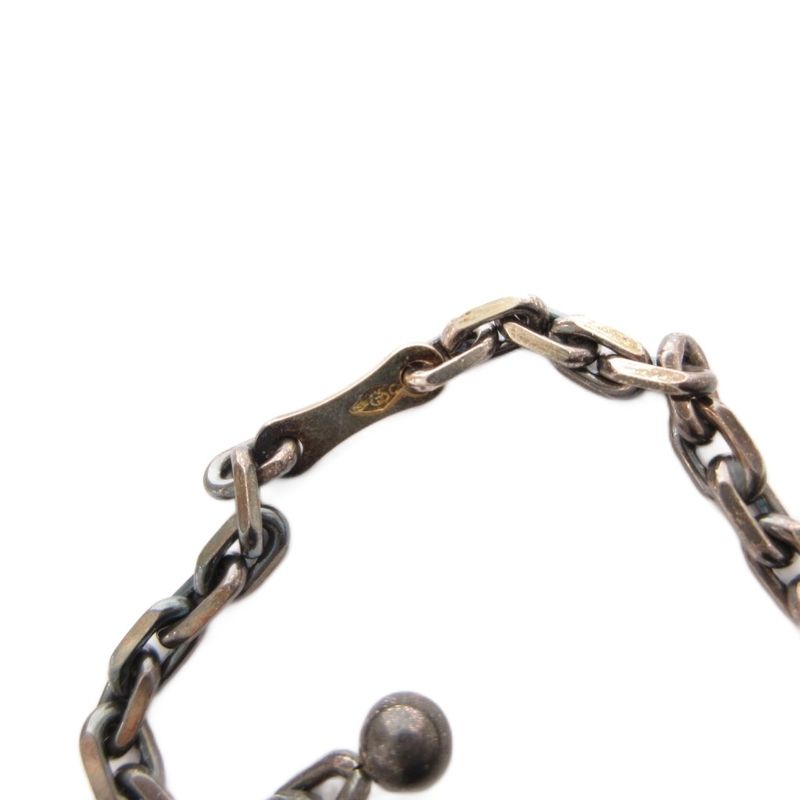 Hermes Animal Charm Key Holder Rabbit Print Chain Logo Gray Keychain