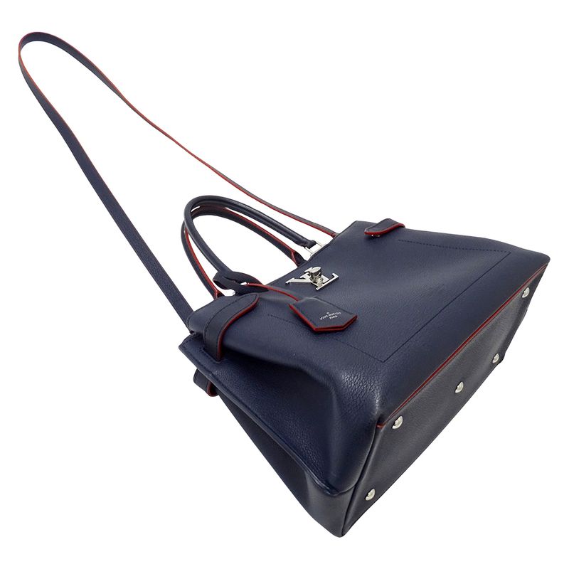 Louis Vuitton 2-Way Shoulder Bag Lockme de Leather Marine Navy Fashionable
