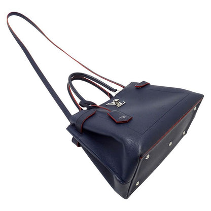 Louis Vuitton 2-Way Shoulder Bag Lockme de Leather Marine Navy Fashionable