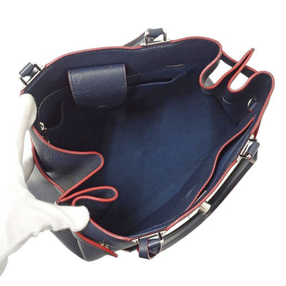 Louis Vuitton 2-Way Shoulder Bag Lockme de Leather Marine Navy Fashionable
