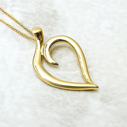 Tiffany & Co Leaf Yellow Gold Necklace 46 cm