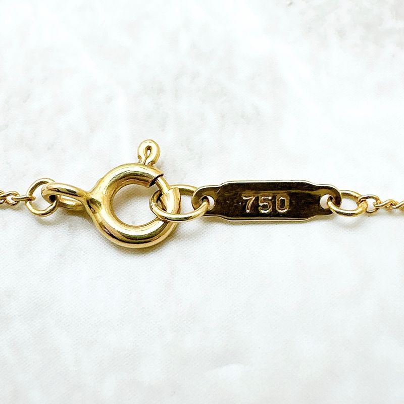 Tiffany & Co Leaf Yellow Gold Necklace 46 cm
