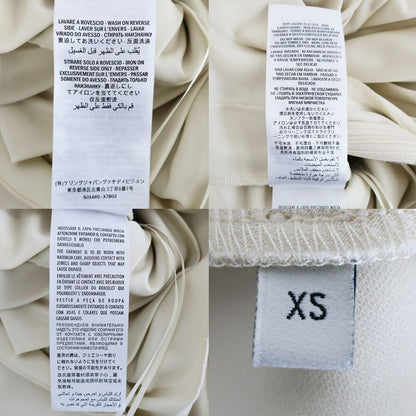 Gucci Dress Sherry Ribbon Pleats Ivory XS Sleeveless Skirt