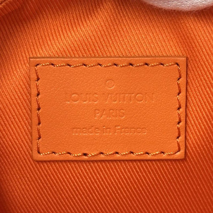 Louis Vuitton 2-Way Shoulder Bag Aerogram Leather Keepall XS Volcano Orange