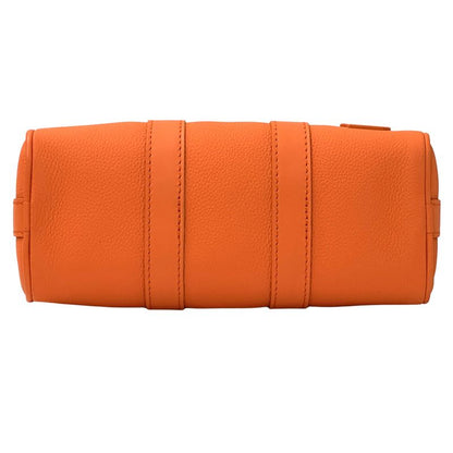 Louis Vuitton 2-Way Shoulder Bag Aerogram Leather Keepall XS Volcano Orange