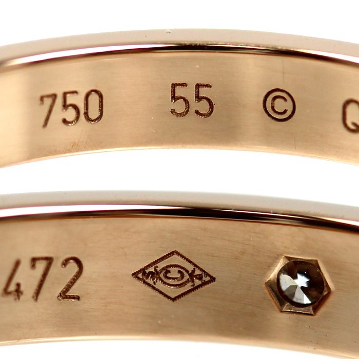 Cartier 18k Pink Gold Diamond Ring