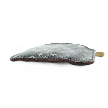 Louis Vuitton Monogram Multicolor Pochette Cles Case Pouch Logo Black