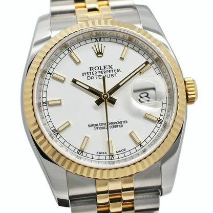 Rolex Datejust 36 Random White SS YG Automatic Winding