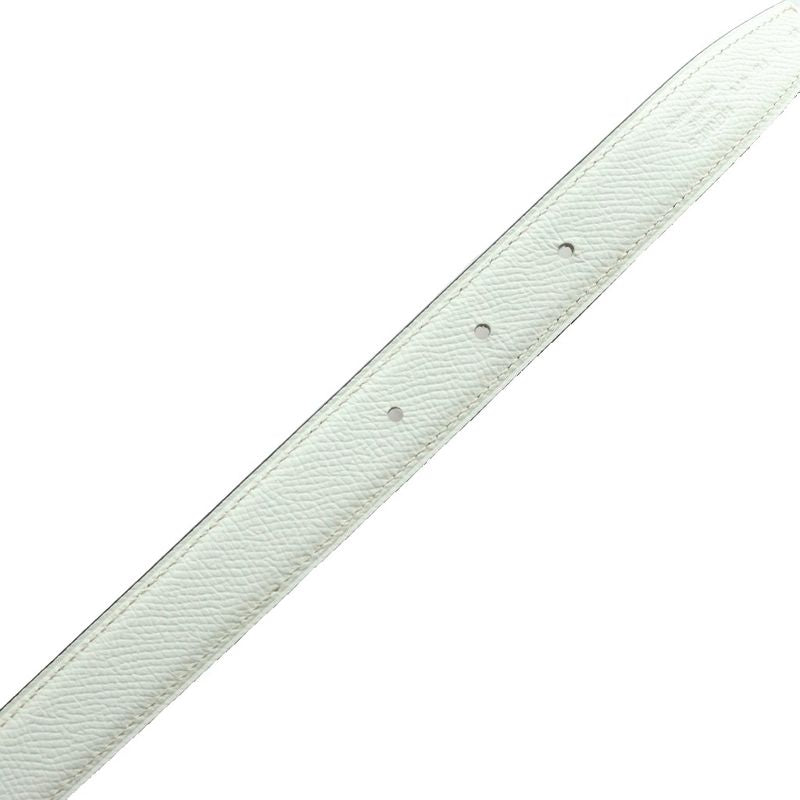 Hermes Kelly 18 Turnlock Belt Veau Epsom 65 White SS OH Handbag