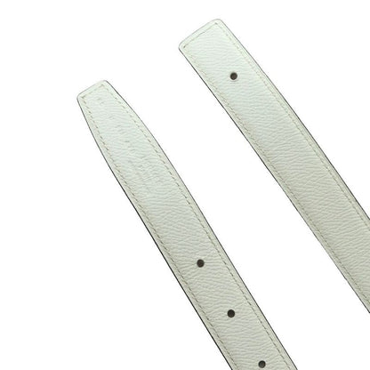 Hermes Kelly 18 Turnlock Belt Veau Epsom 65 White SS OH Handbag