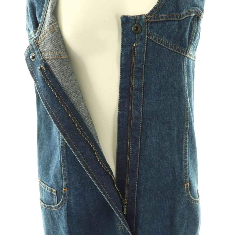 Chanel 99c Denim Dress Sleeveless 36 Blue ES