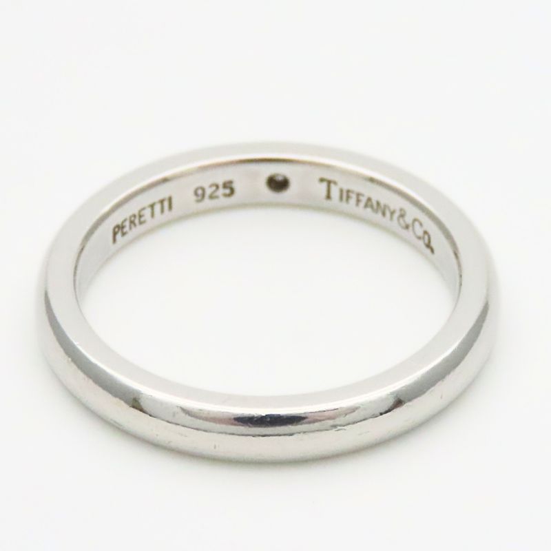 Tiffany & Co Ring Stacking Band Diamond Silver Elsa Peretti