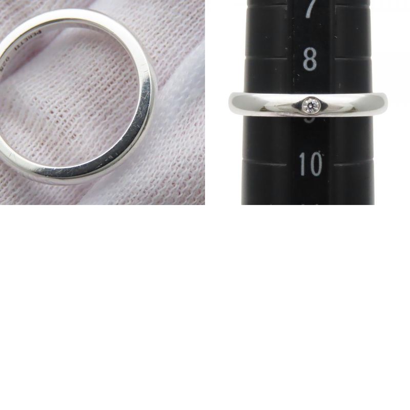 Tiffany & Co Ring Stacking Band Diamond Silver Elsa Peretti