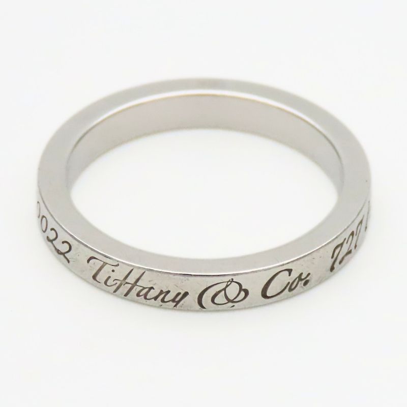 Tiffany & Co Ring Notes Narrow New York Silver Standard