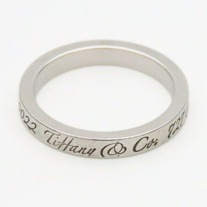 Tiffany & Co Ring Notes Narrow New York Silver Standard