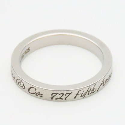 Tiffany & Co Ring Notes Narrow New York Silver Standard