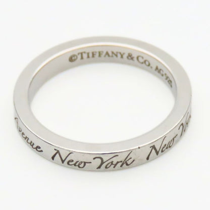 Tiffany & Co Ring Notes Narrow New York Silver Standard