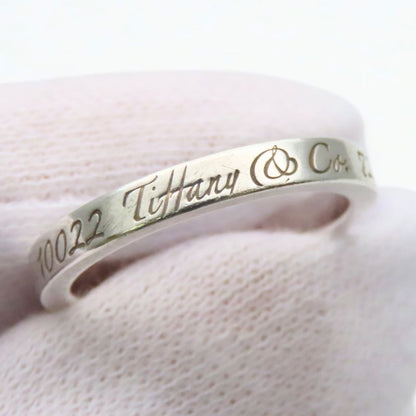 Tiffany & Co Ring Notes Narrow New York Silver Standard