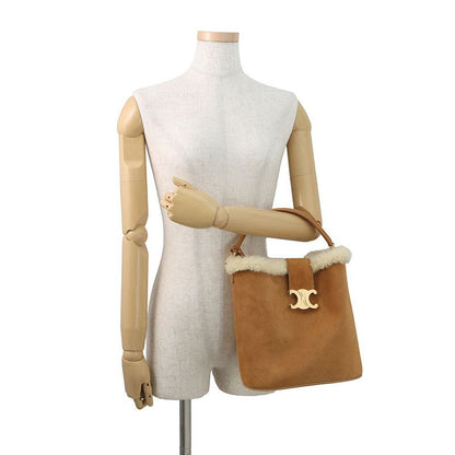 Celine Handbag Louis e Suede Shearling 2-Way