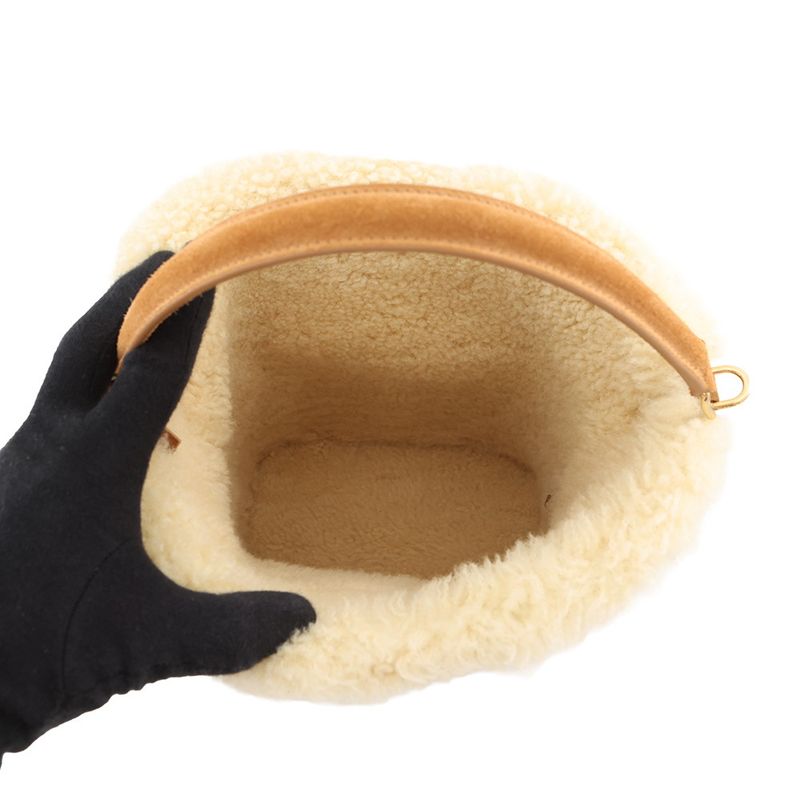 Celine Handbag Louis e Suede Shearling 2-Way