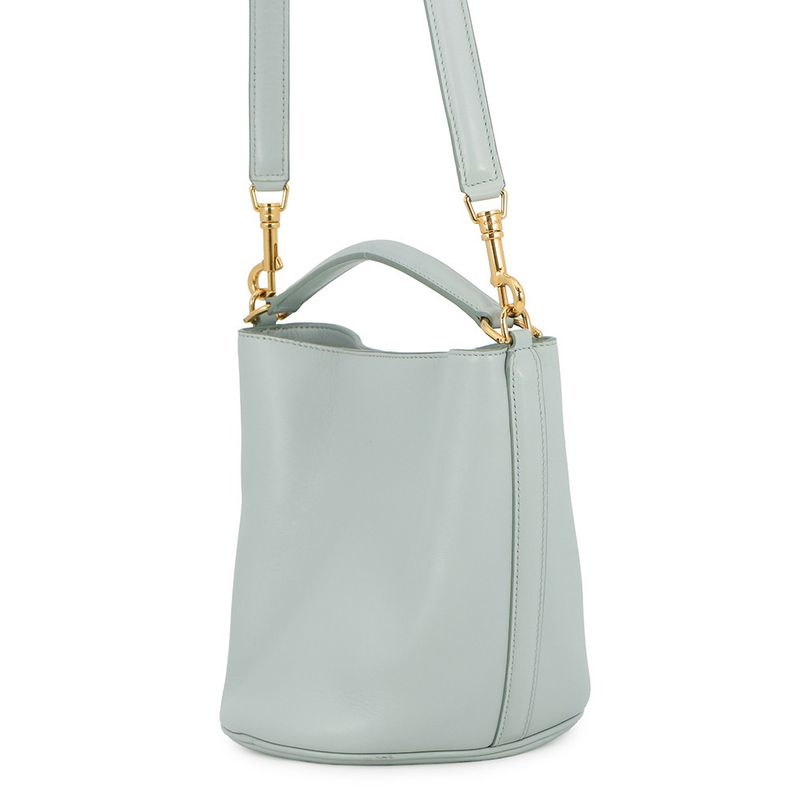 Celine Handbag Teen Bucket 16 Seeds Calf Leather 2-Way