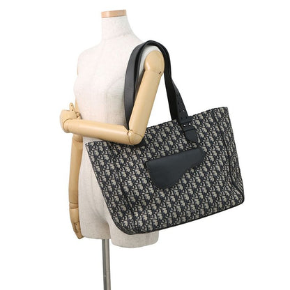 Dior Tote Oblique Saddle Canvas Leather Trotter