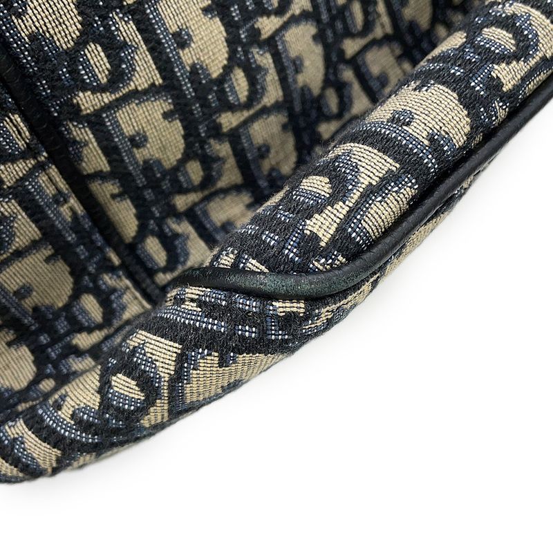 Dior Tote Oblique Saddle Canvas Leather Trotter