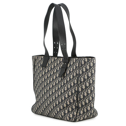 Dior Tote Oblique Saddle Canvas Leather Trotter