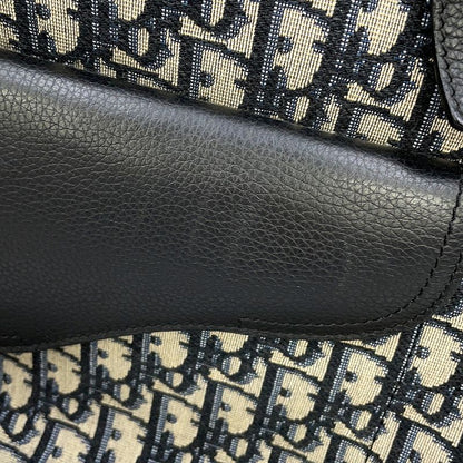 Dior Tote Oblique Saddle Canvas Leather Trotter