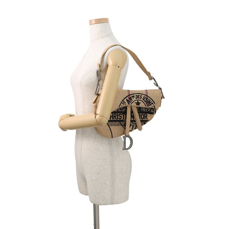 Dior Shoulder Bag Union Motif Jute