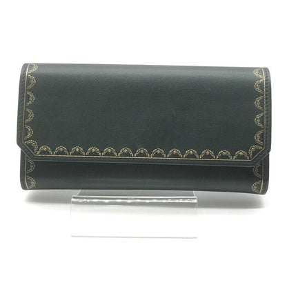 Cartier Garland de International Leather Wallet Green