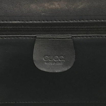 Gucci Vintage Leather 2-Way Hand Shoulder Vanity Navy Purse