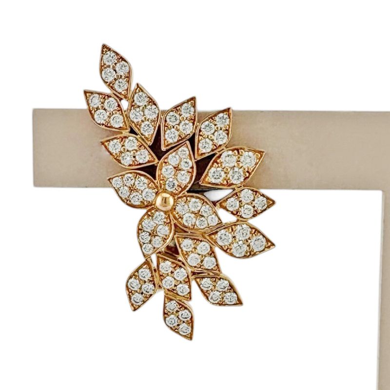 Louis Vuitton Star Blossom Earrings 18k Pink Gold Diamond