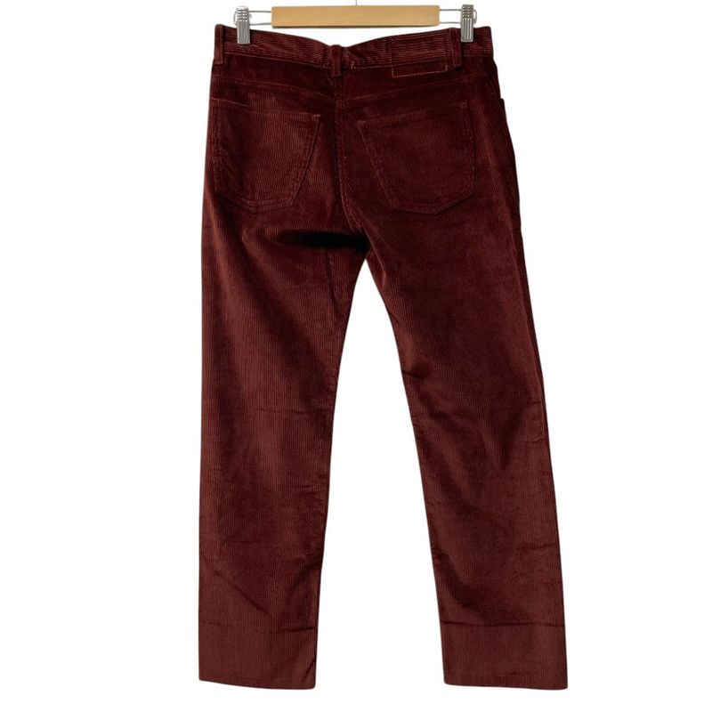 Hermes Corduroy Pants 40 Red Brown