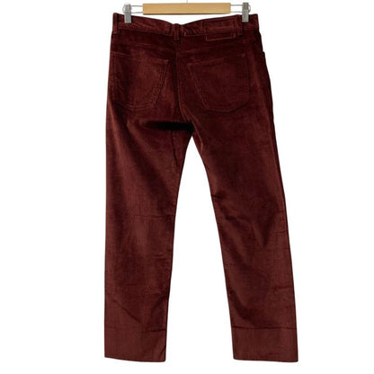 Hermes Corduroy Pants 40 Red Brown
