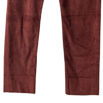 Hermes Corduroy Pants 40 Red Brown