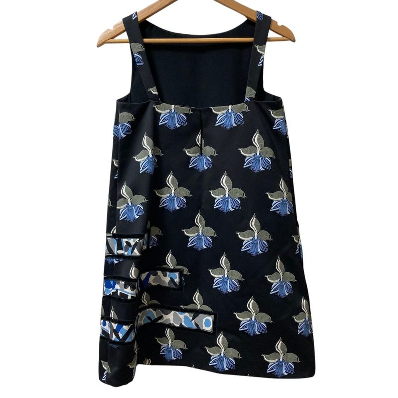 Fendi Sleeveless Dress Black Multicolor