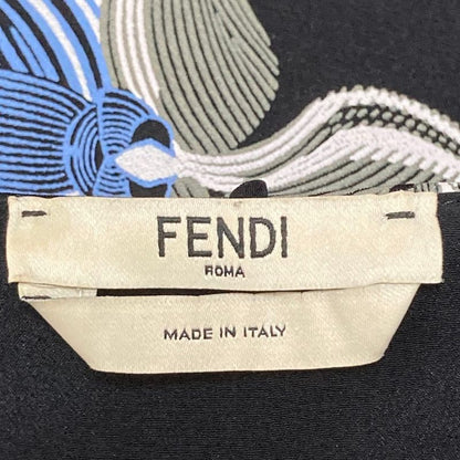 Fendi Sleeveless Dress Black Multicolor