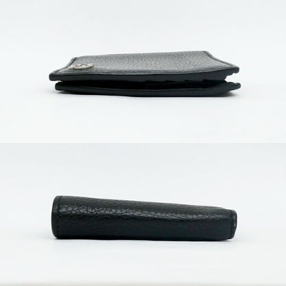 Gucci Bifold Wallet Black Silver Leather